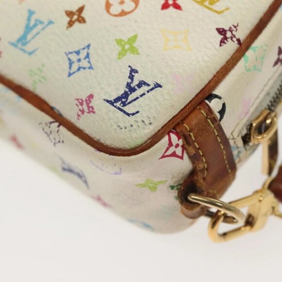 LOUIS VUITTON Monogram Multicolor Trousse Wapity Pouch White M58033 Auth 142339 - Picture 5 of 16